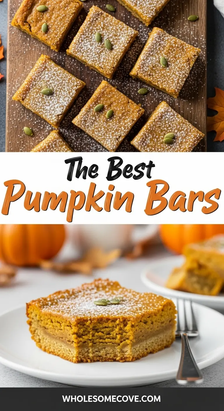 Pumpkin Bar Recipe | Healthy-ish Fall Treat Option
