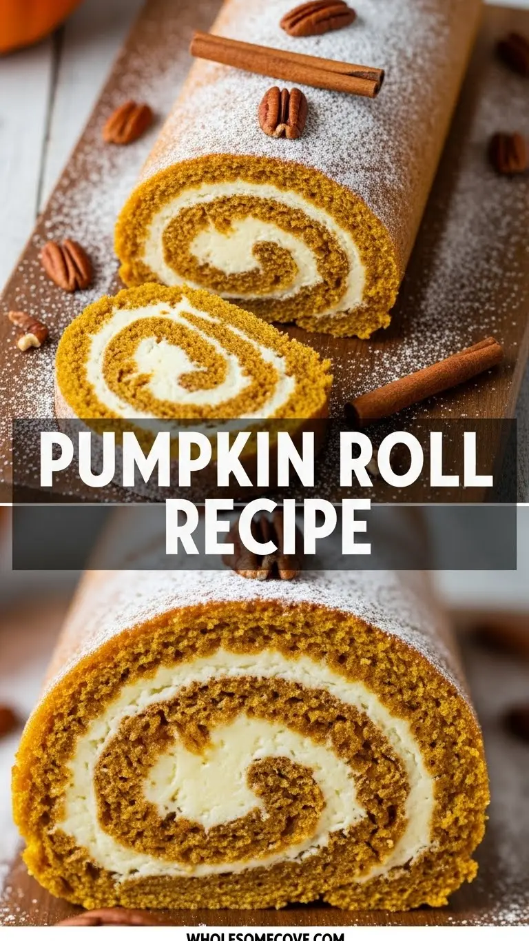 Pumpkin Roll Recipe | Simple Fall Baking for Beginners