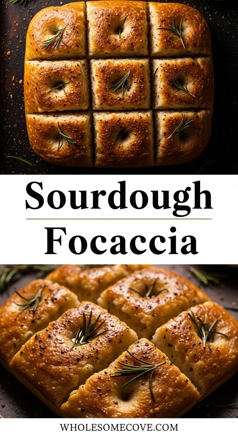 Sourdough Focaccia Recipe | Golden, Airy & Perfect Every Time