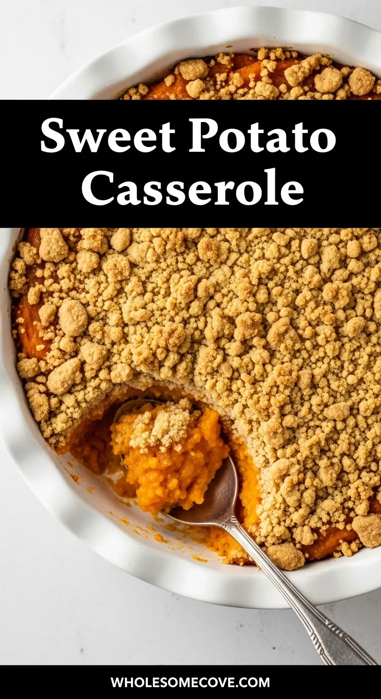 Sweet Potato Casserole Recipe | Crunchy, Creamy & Crowd-Pleasing
