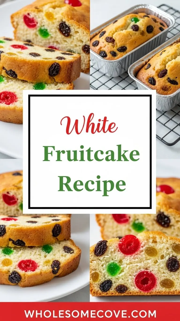 White Fruitcake Recipe – Elegant Christmas Cake for Holiday Entertaining