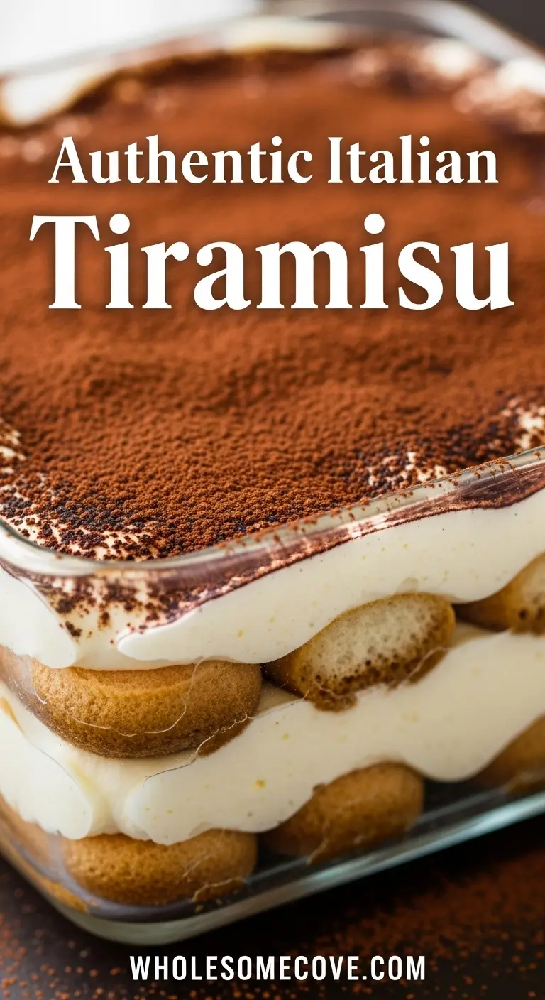 Pin Title: Authentic Italian Tiramisu Recipe | Traditional Dessert with a Modern Twist