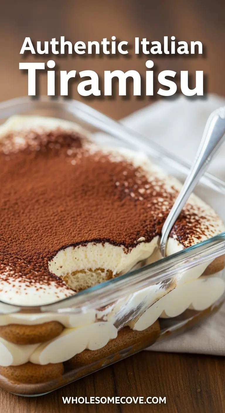 Pin Title: Authentic Italian Tiramisu Recipe | Light, Creamy & Irresistible Treat