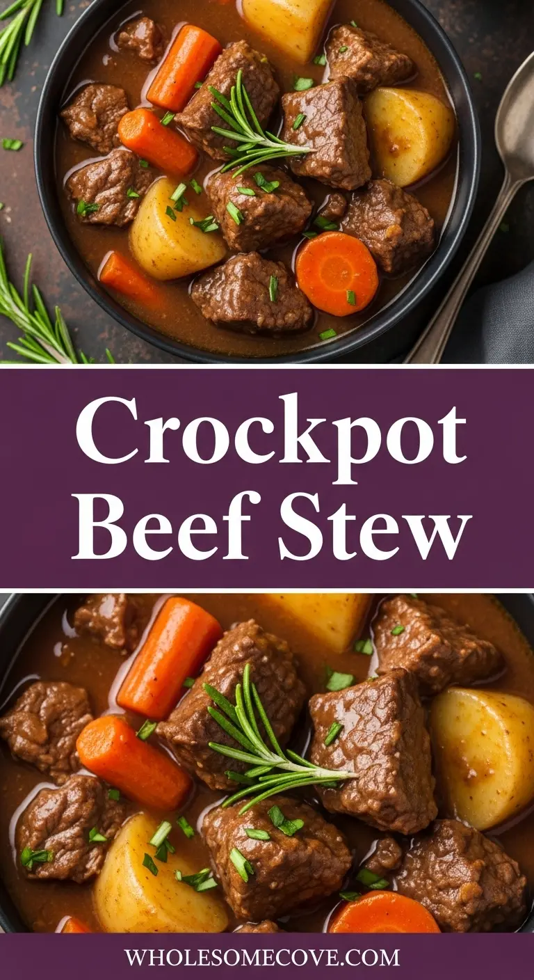 Crockpot Beef Stew Recipe - Rich, Flavorful & Foolproof