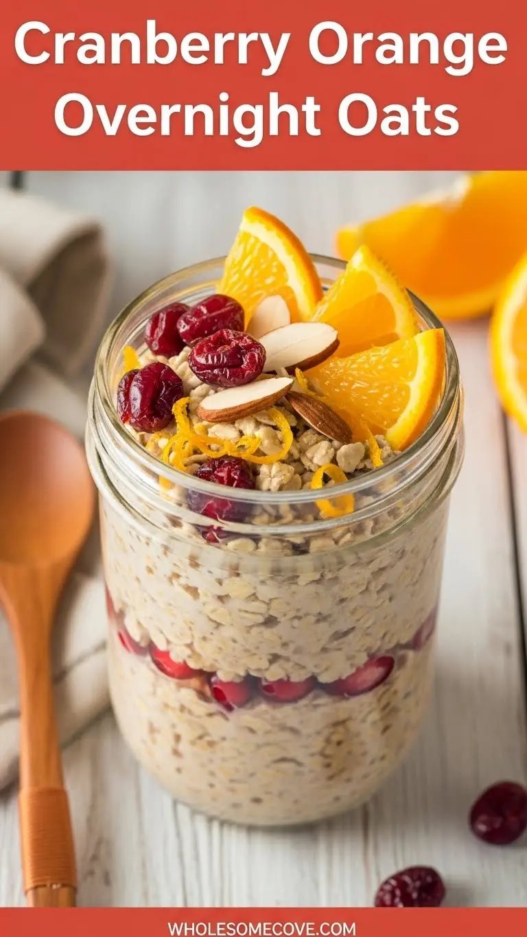 Cranberry Orange Overnight Oats Recipe | Bright Flavors for a Better Morning