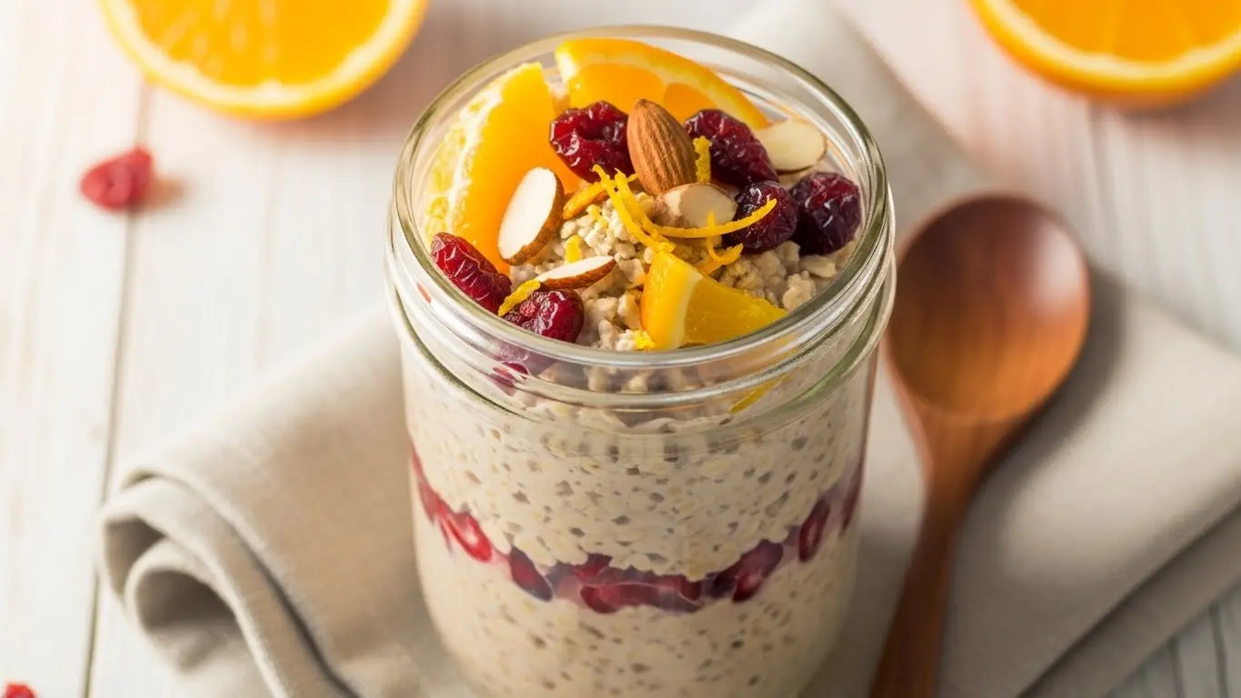 Cranberry Orange Overnight Oats Recipe
