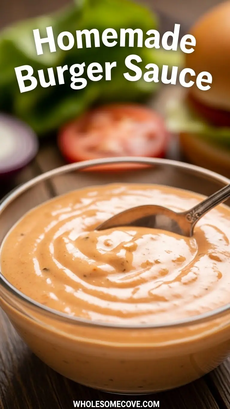 Homemade Burger Sauce Recipe