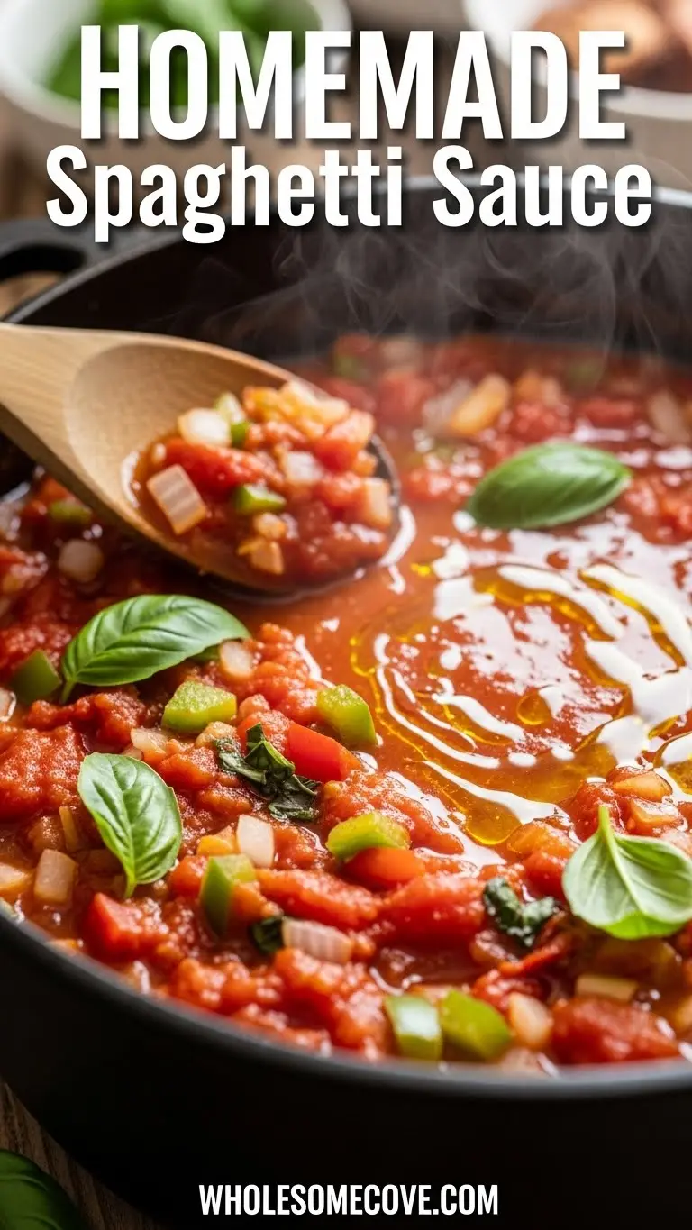 Spaghetti Sauce Recipe | Savory Slow-Simmered Flavor for Pasta Lovers