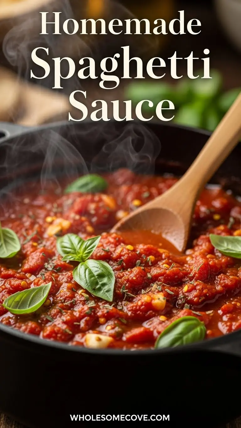 Spaghetti Sauce Recipe | Perfect for Beginner Cooks & Easy Pasta Nights