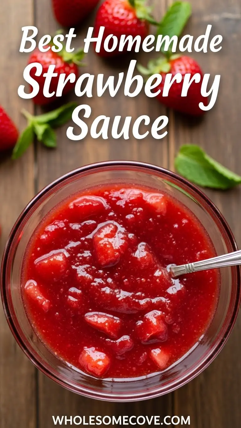 Homemade Strawberry Sauce Recipe