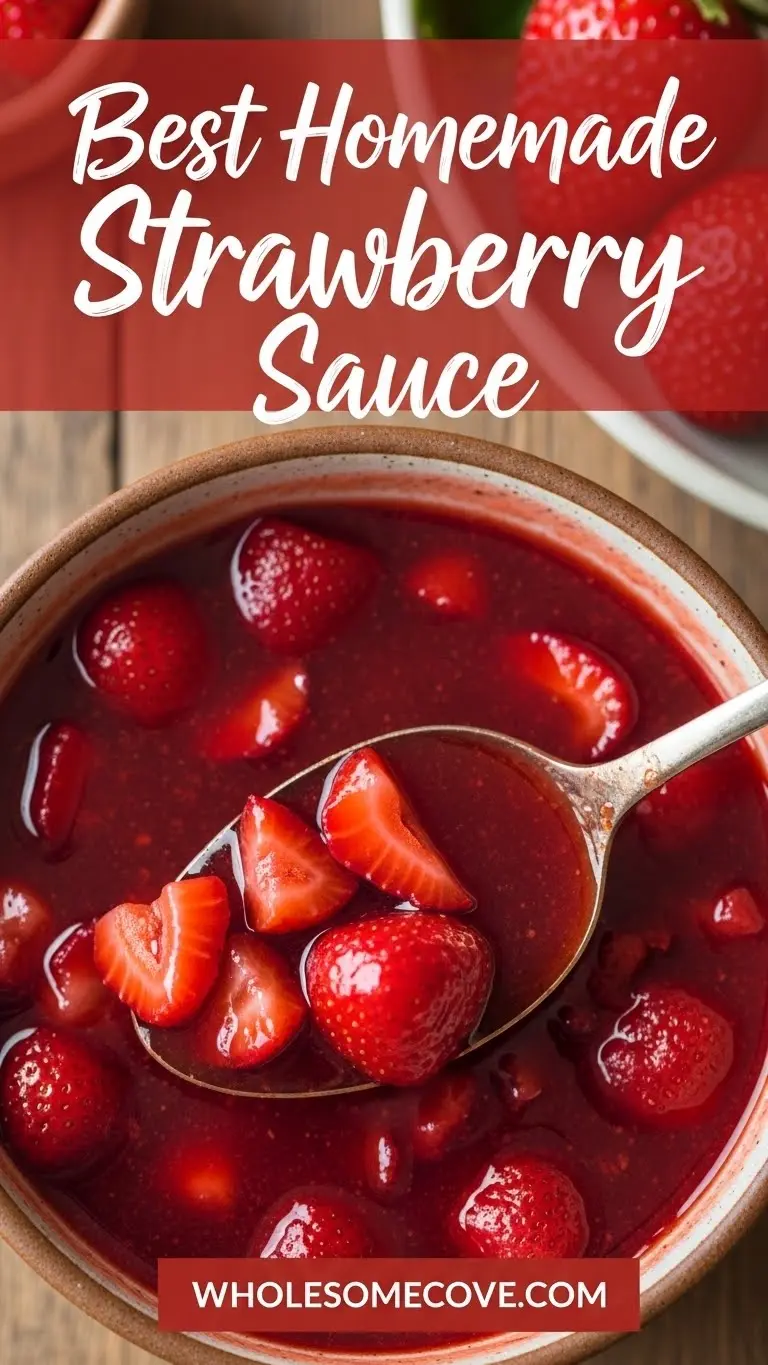 Homemade Strawberry Sauce Recipe