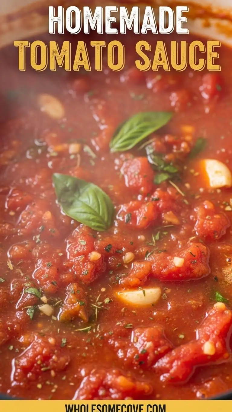 Homemade Tomato Sauce Recipe
