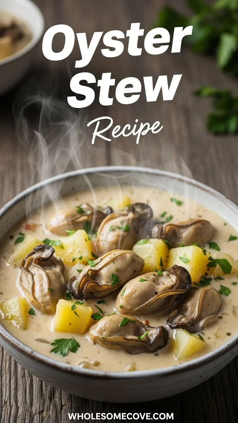 Oyster Stew Recipe | Classic Creamy Soup with Fresh Oysters