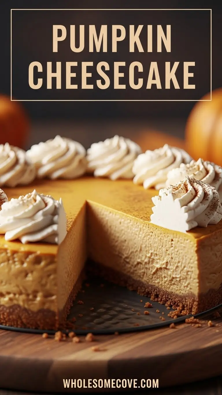 Pumpkin Cheesecake Recipe | Classic Fall Dessert with Warm Spices