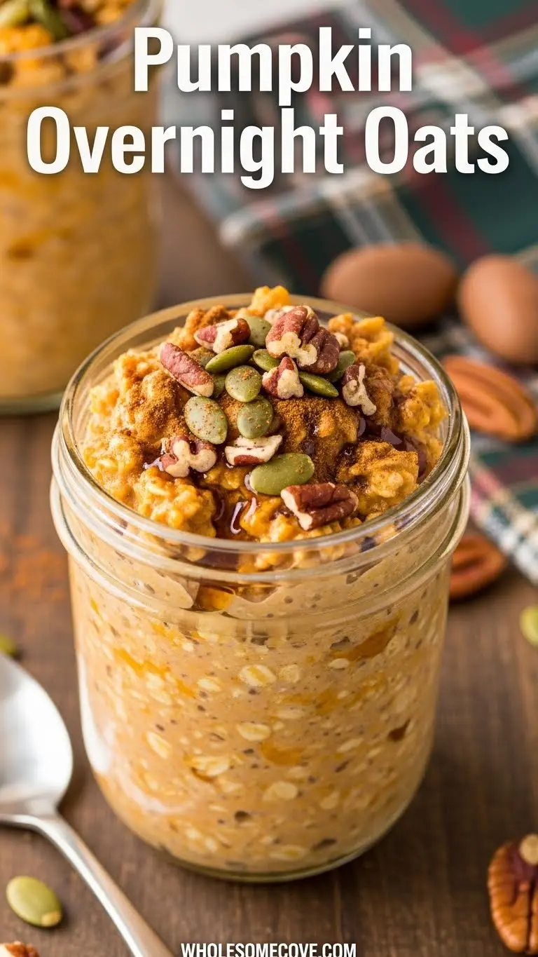 Pumpkin Overnight Oats Recipe | Maple-Sweetened Fall Breakfast Prep