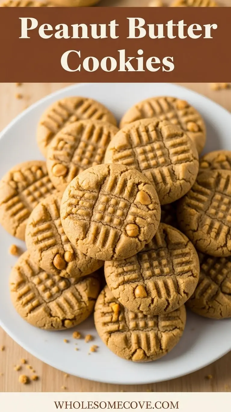 Peanut Butter Cookies Recipe | Soft & Chewy Homemade Cookies
