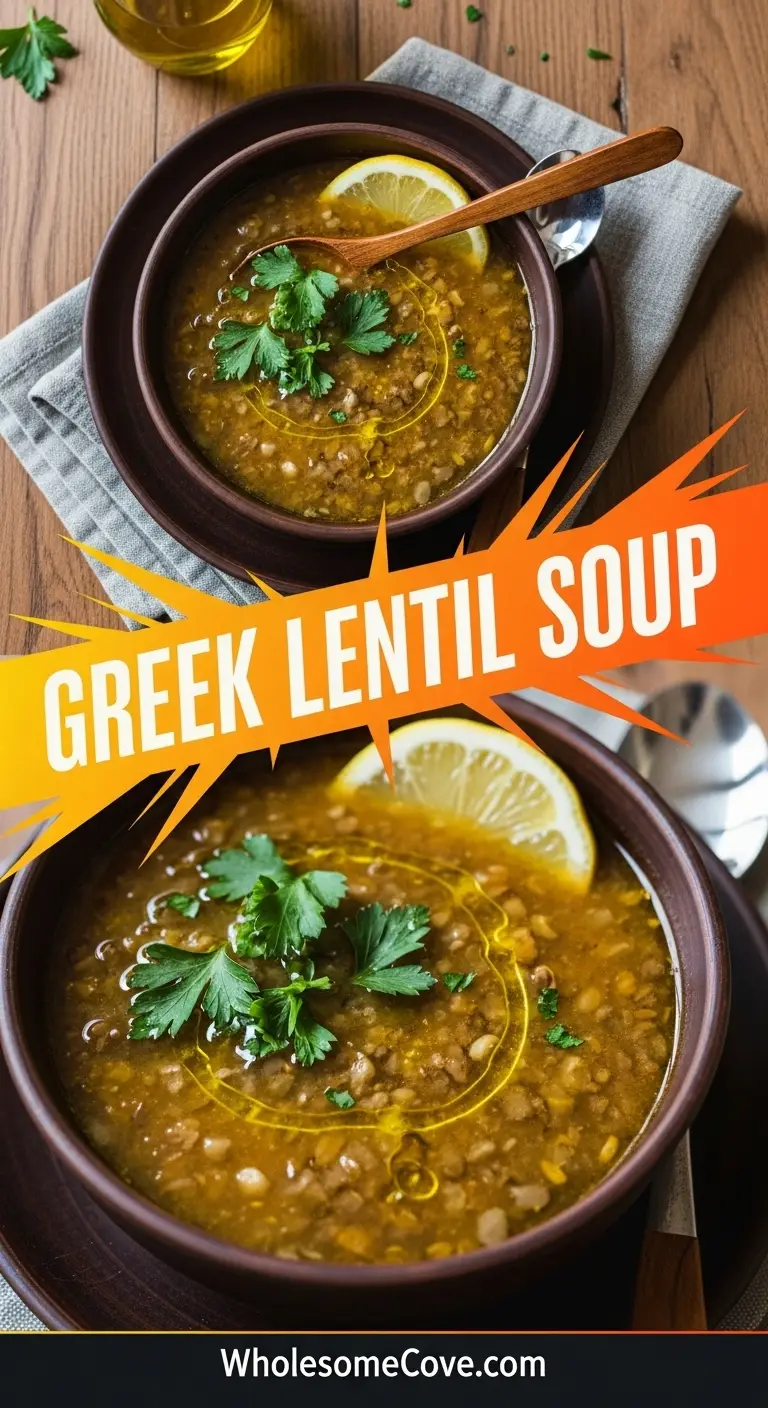 Greek Lentil Soup Recipe