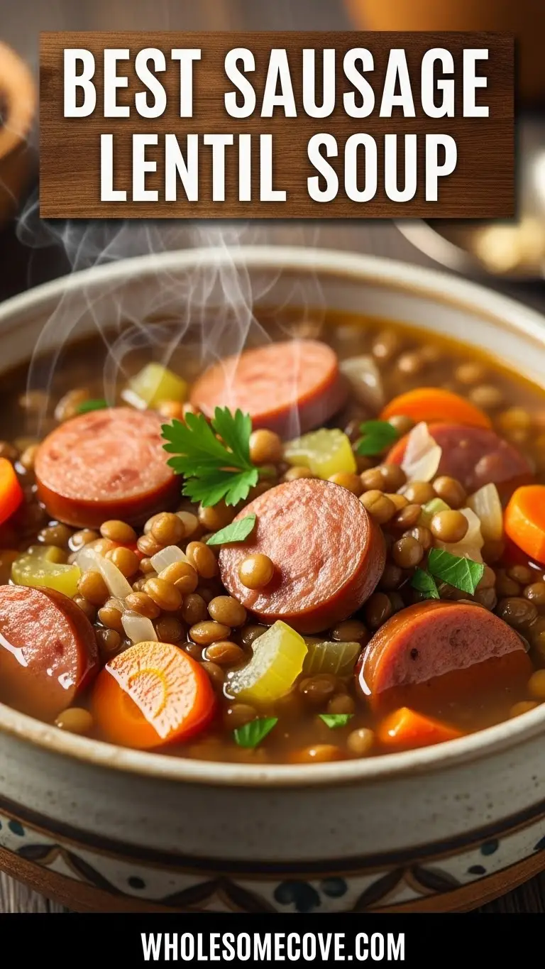 Sausage Lentil Soup Recipe