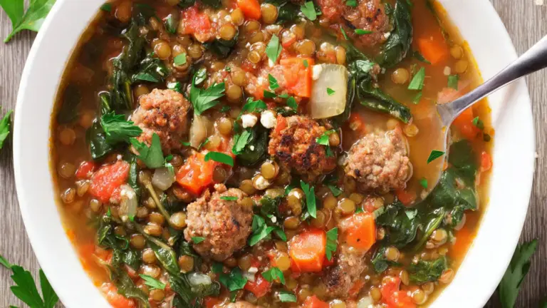 Sausage Lentil Soup Recipe