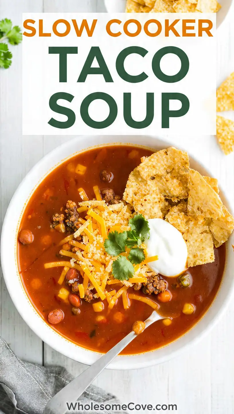 Slow Cooker Taco Soup Recipe