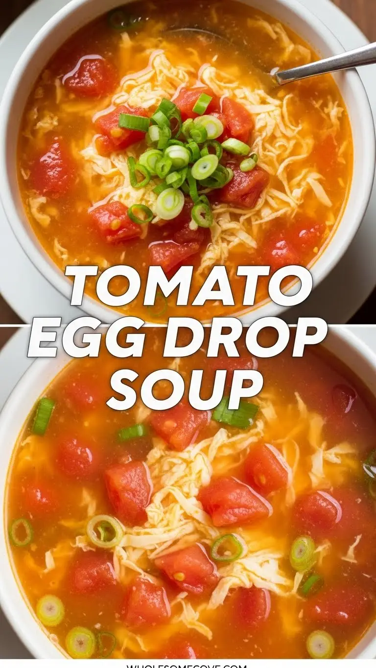 Tomato Egg Drop Soup Recipe