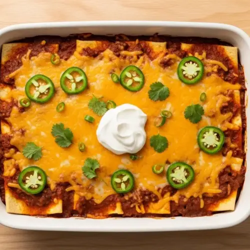 Beef Enchilada Casserole Recipe