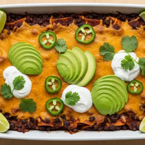 Black Bean Enchilada Casserole Recipe