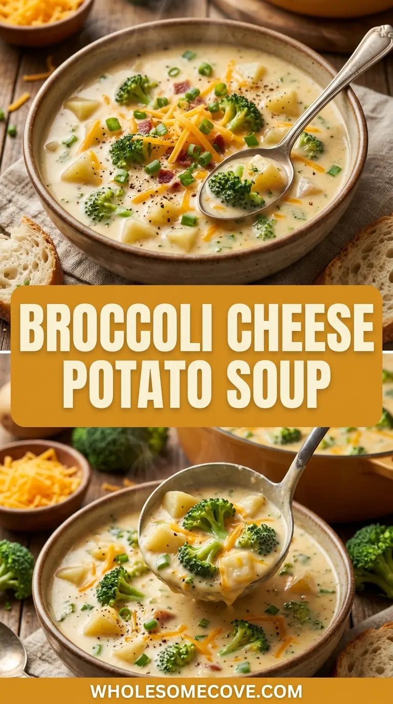 Broccoli Cheese Potato Soup Recipe