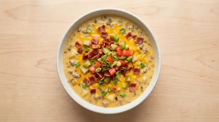 Cheeseburger Chowder Soup Recipe