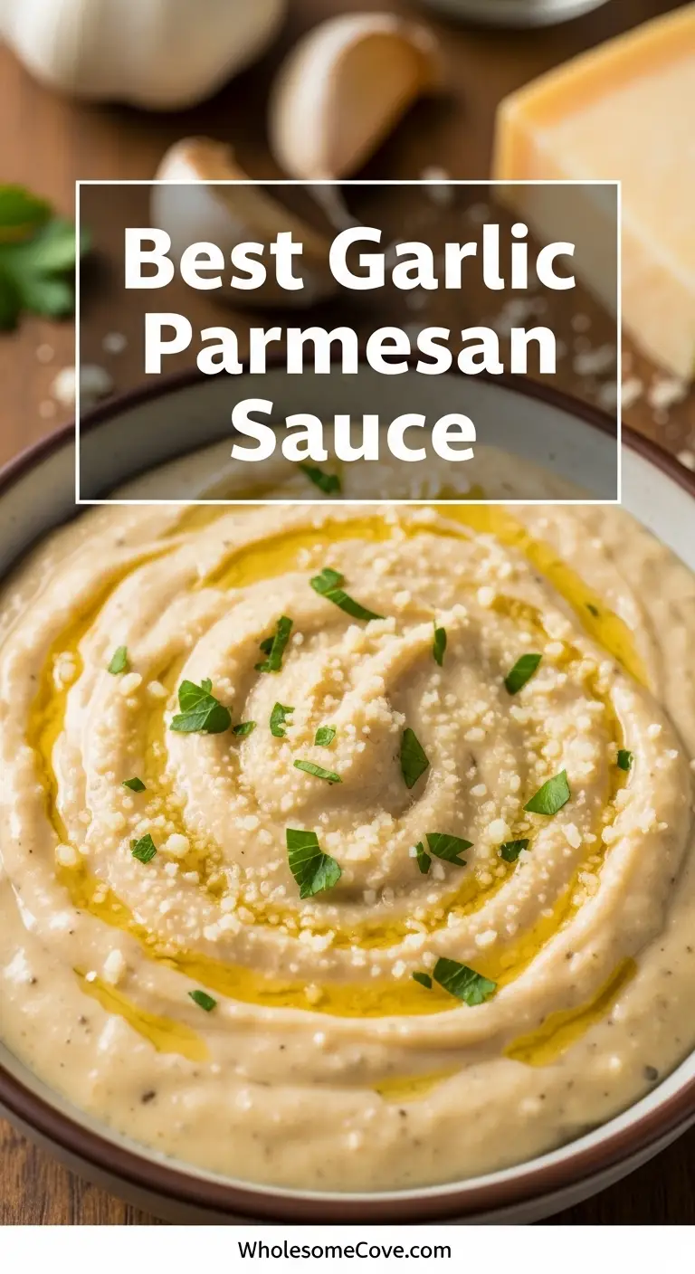 Homemade Garlic Parmesan Sauce Recipe