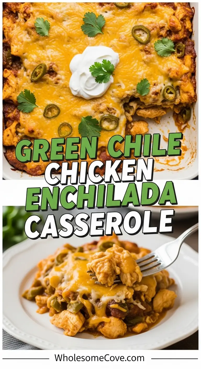 Green Chile Chicken Enchilada Casserole Recipe