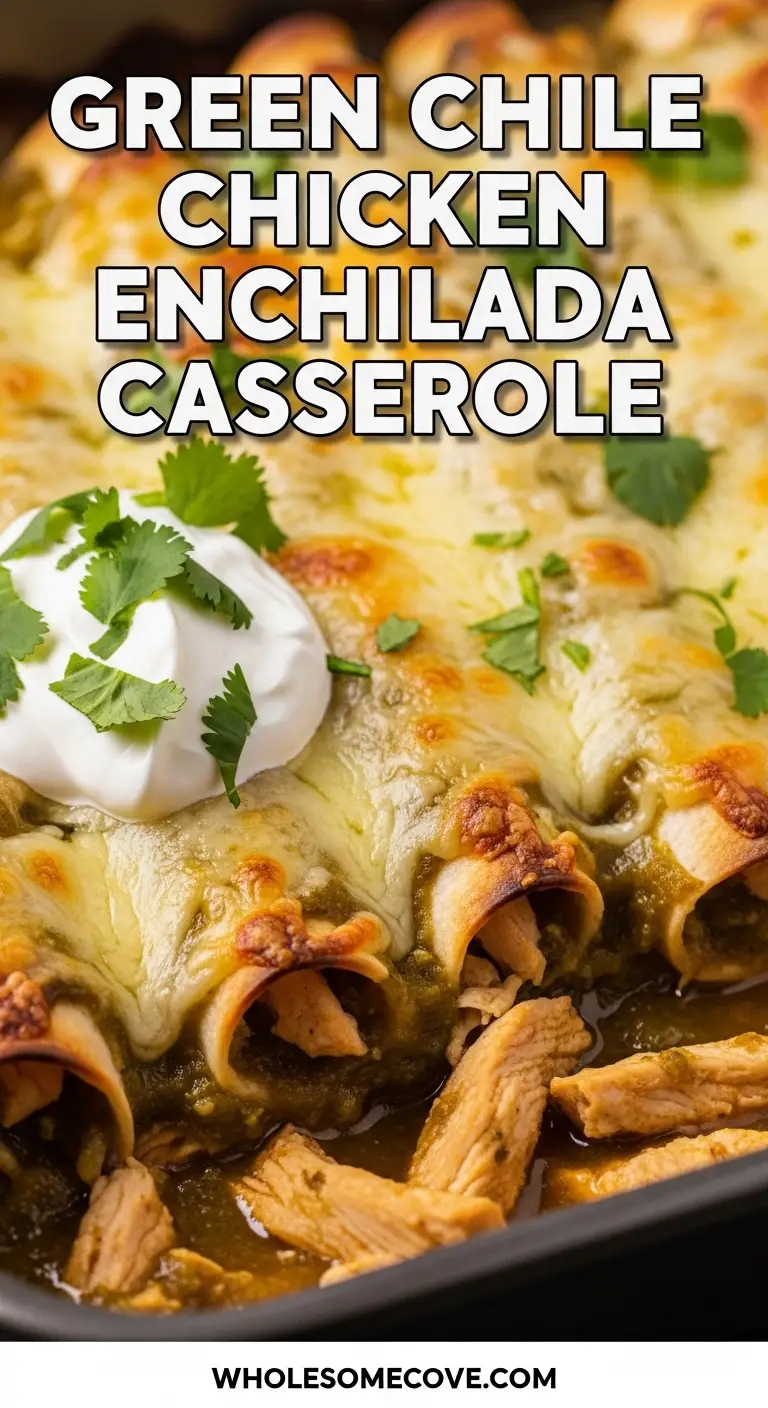 Green Chile Chicken Enchilada Casserole Recipe