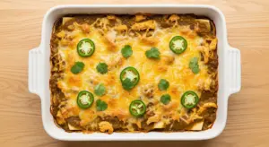 Green Chile Chicken Enchilada Casserole Recipe