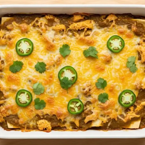 Green Chile Chicken Enchilada Casserole Recipe