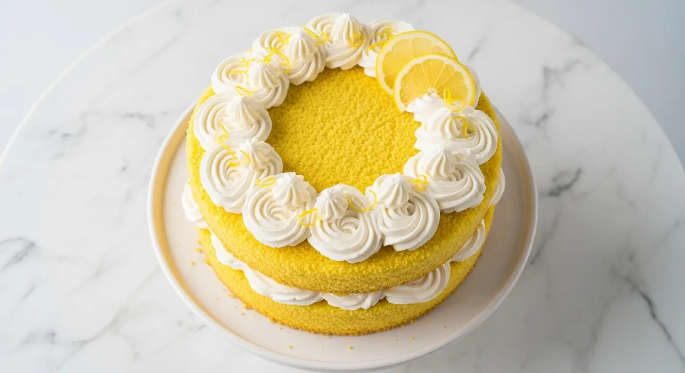 Lemon Velvet Cake Recipe