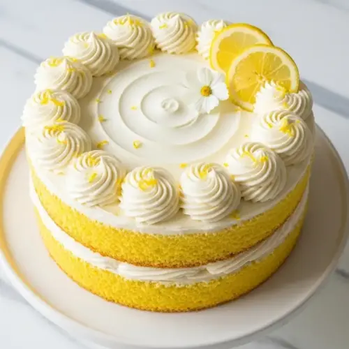 Lemon Velvet Cake Recipe