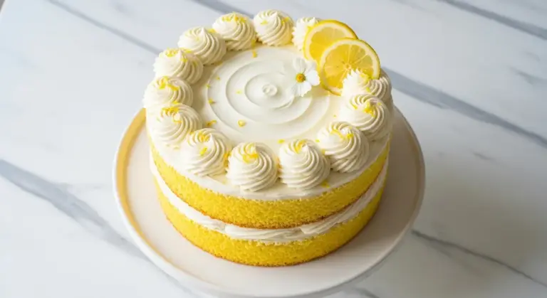 Lemon Velvet Cake Recipe