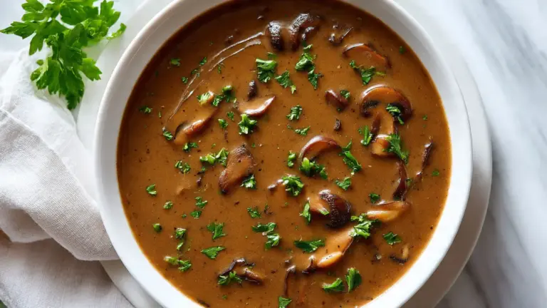 Homemade Mushroom Gravy Recipe