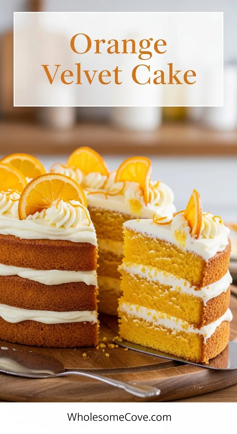 Orange Velvet Cake Recipe