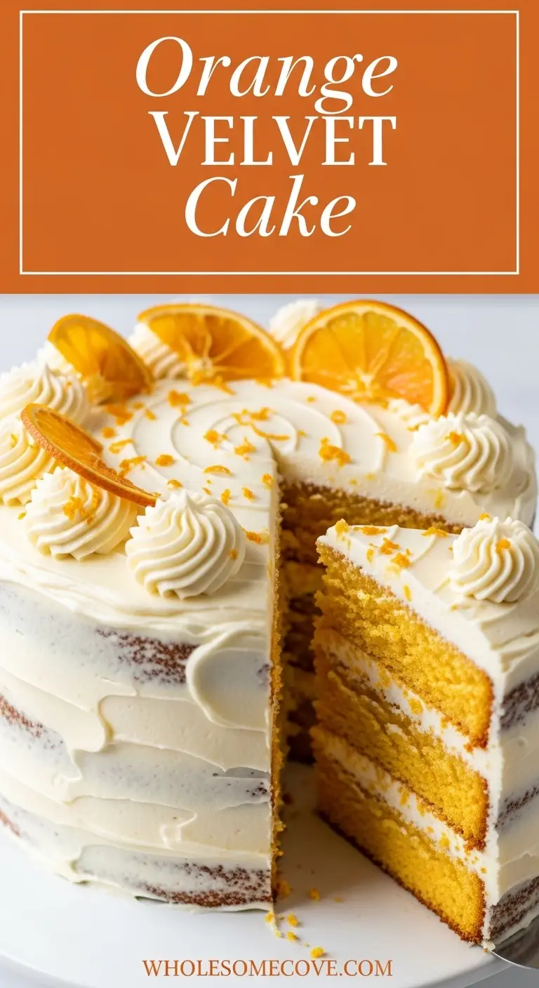 Orange Velvet Cake Recipe