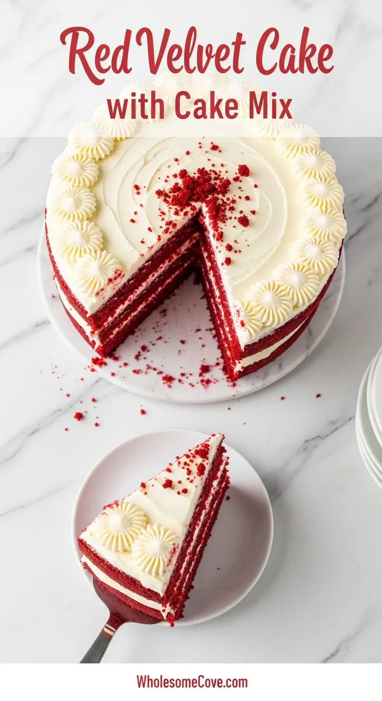 Red Velvet Cake Recipe with Cake Mix