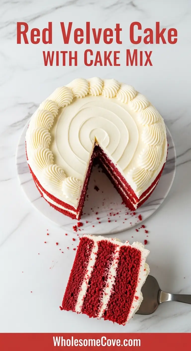 Red Velvet Cake Recipe with Cake Mix