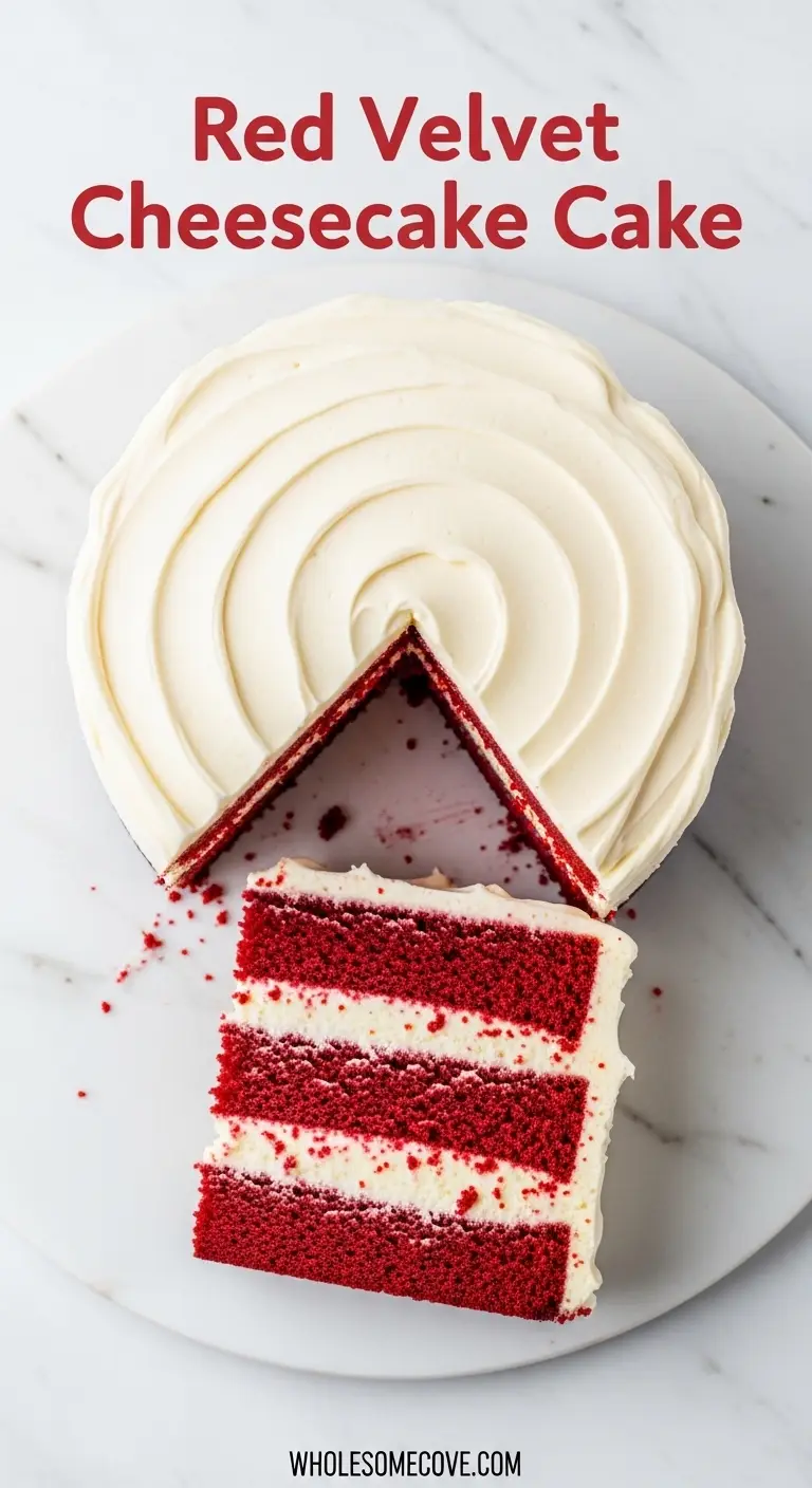 Red Velvet Cheesecake Cake Recipe