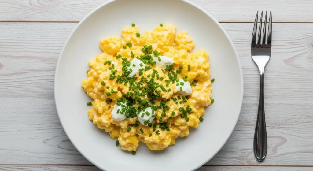 Scrambled Eggs with Cream Cheese Recipe