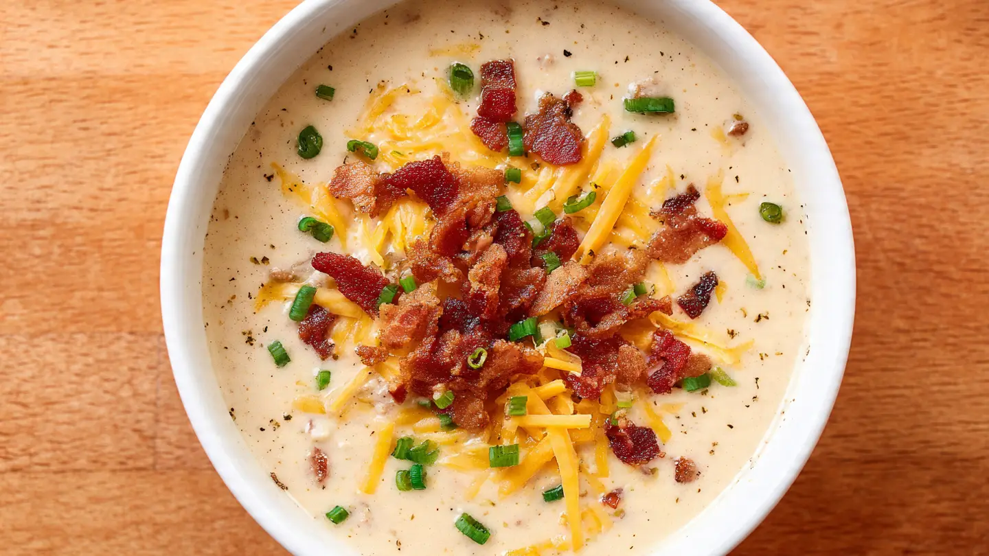 Slow Cooker Cheeseburger Soup Recipe