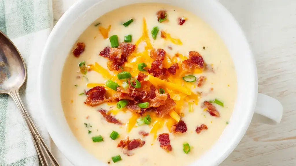 Slow Cooker Cheeseburger Soup Recipe