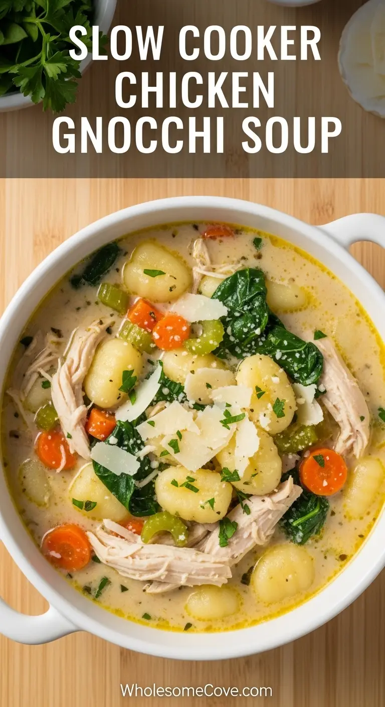 Slow Cooker Chicken Gnocchi Soup Recipe