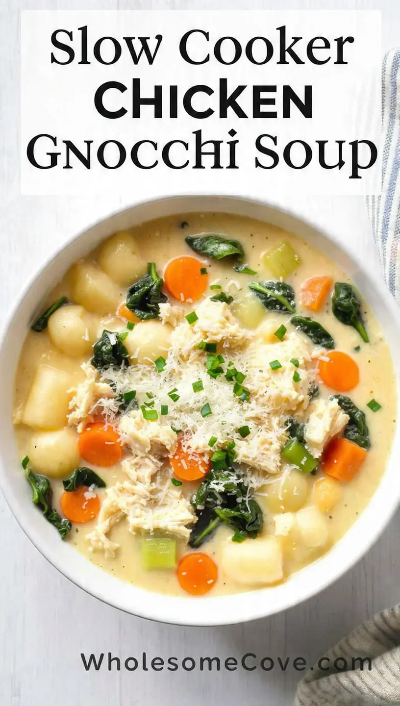 Slow Cooker Chicken Gnocchi Soup Recipe