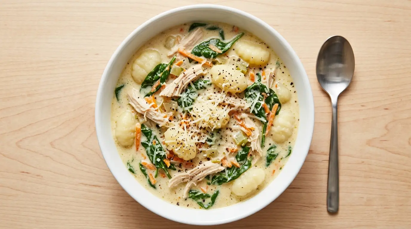 Slow Cooker Chicken Gnocchi Soup Recipe