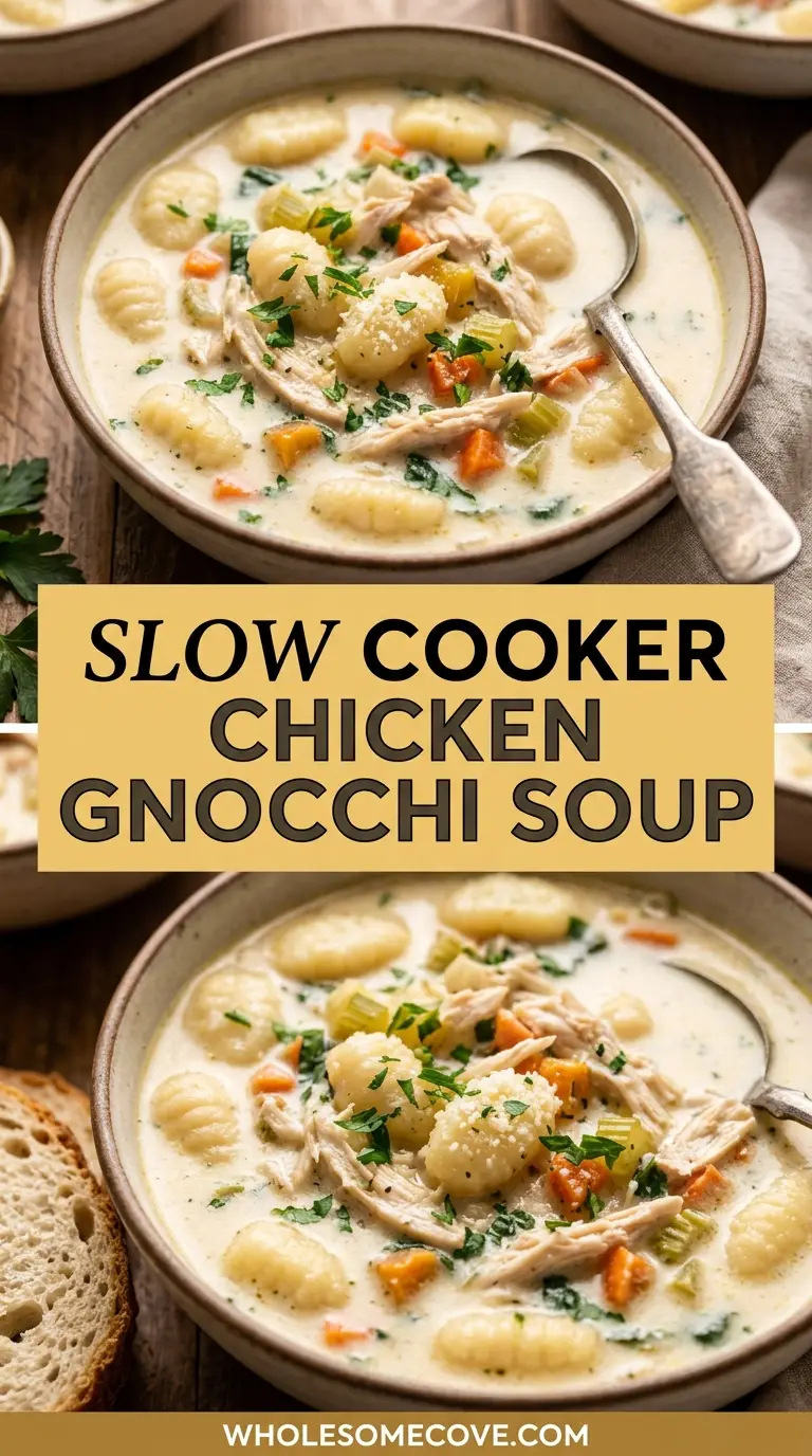 Slow Cooker Chicken Gnocchi Soup Recipe